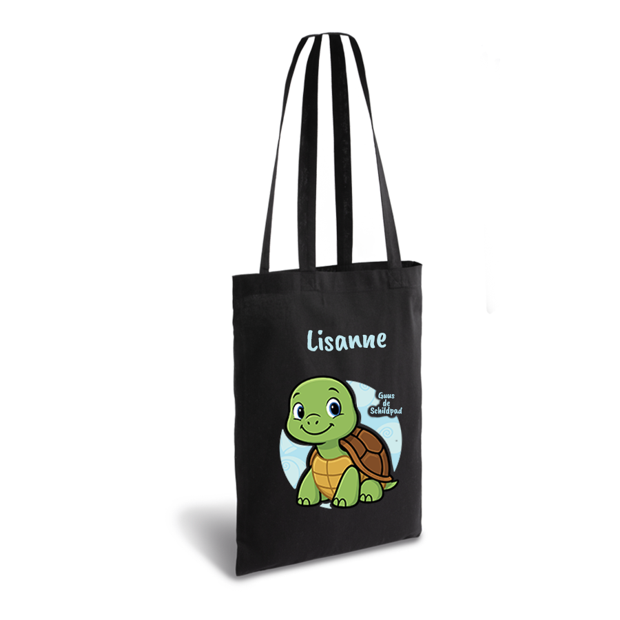 Guus de Schildpad | tote bag | gepersonaliseerd met naam - Afbeelding 4