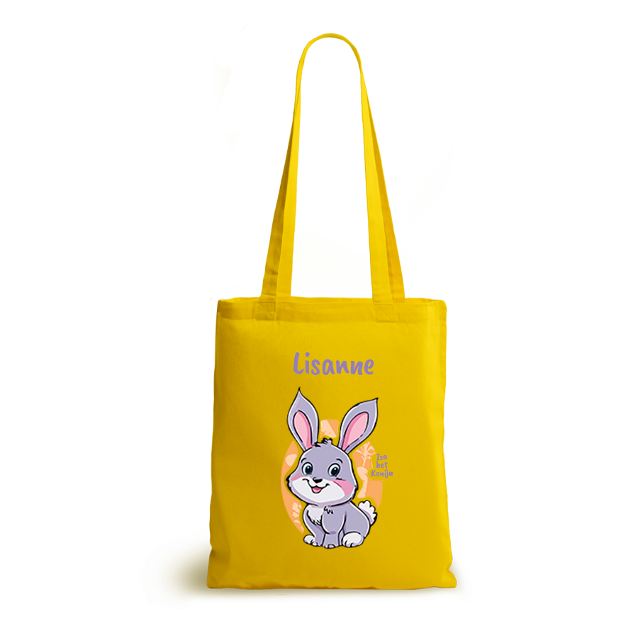 Isa het Konijn | tote bag | gepersonaliseerd met naam - Afbeelding 6