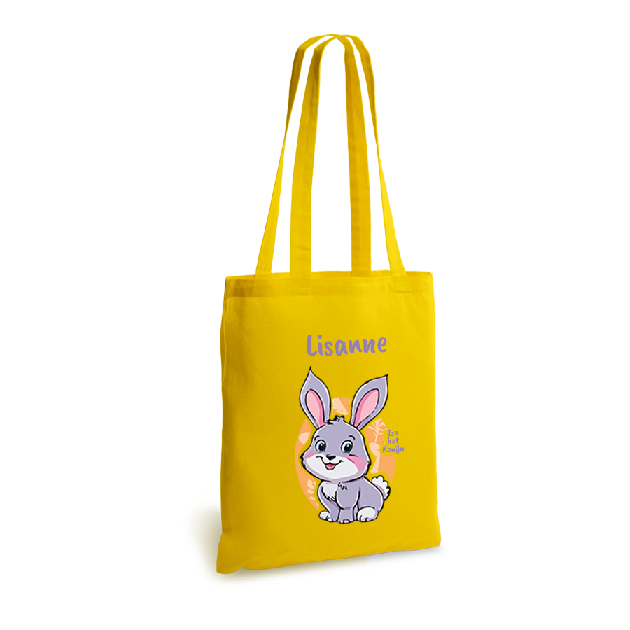 Isa het Konijn | tote bag | gepersonaliseerd met naam - Afbeelding 7