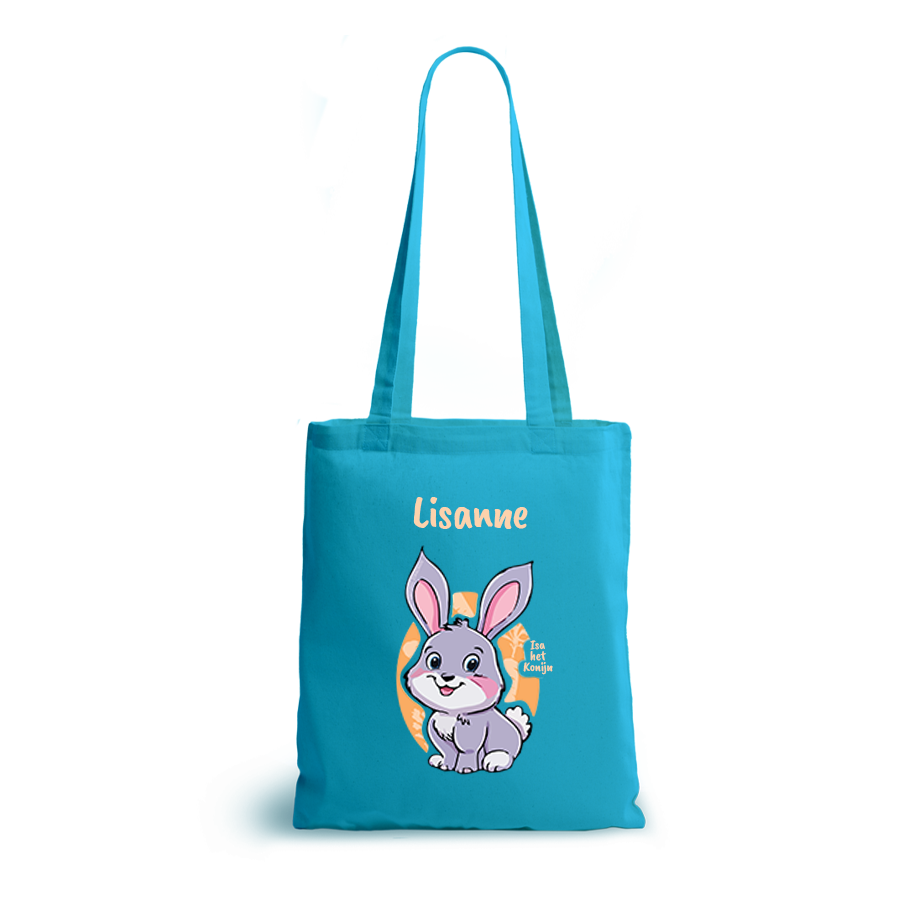 Isa het Konijn | tote bag | gepersonaliseerd met naam - Afbeelding 8