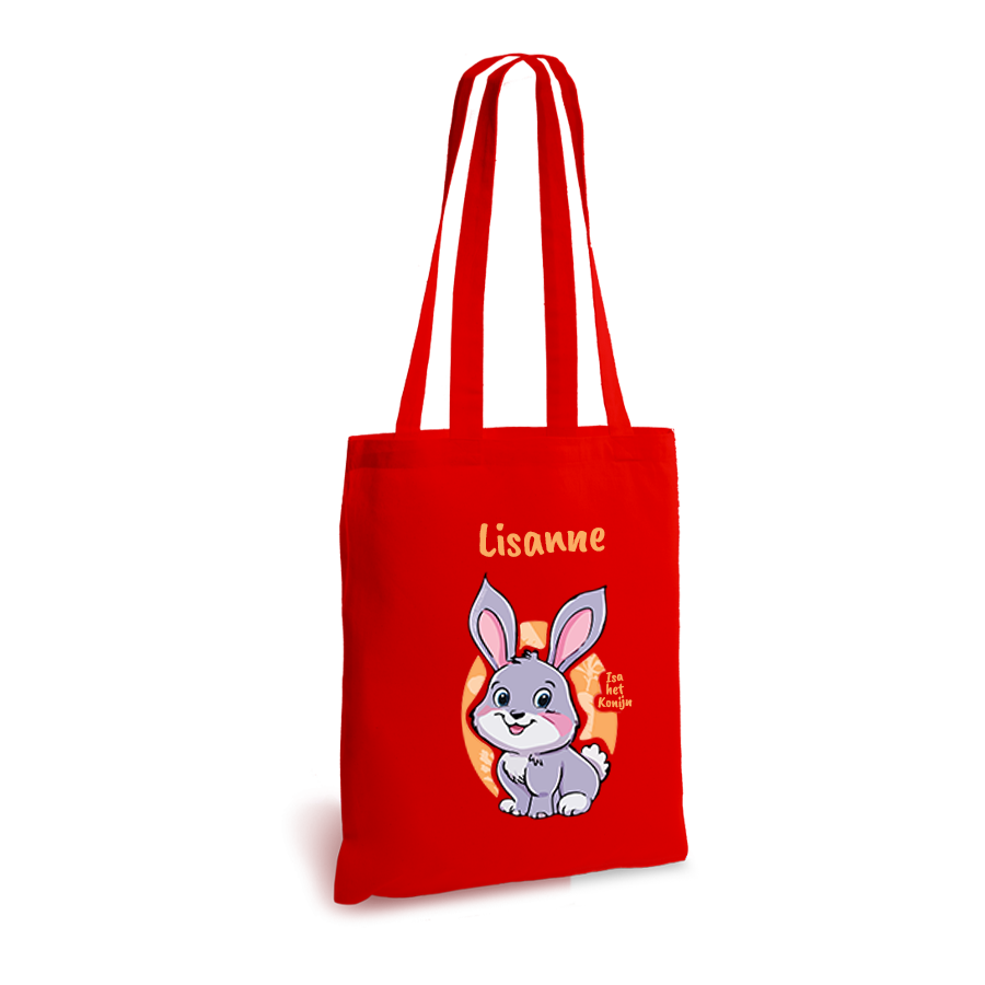 Isa het Konijn | tote bag | gepersonaliseerd met naam - Afbeelding 15