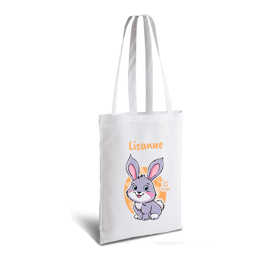 Isa het Konijn | tote bag | gepersonaliseerd met naam - Afbeelding 18