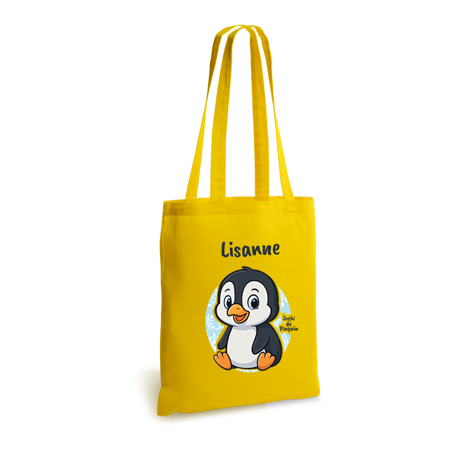 Joeki de Pinguin | tote bag | gepersonaliseerd met naam - Afbeelding 6