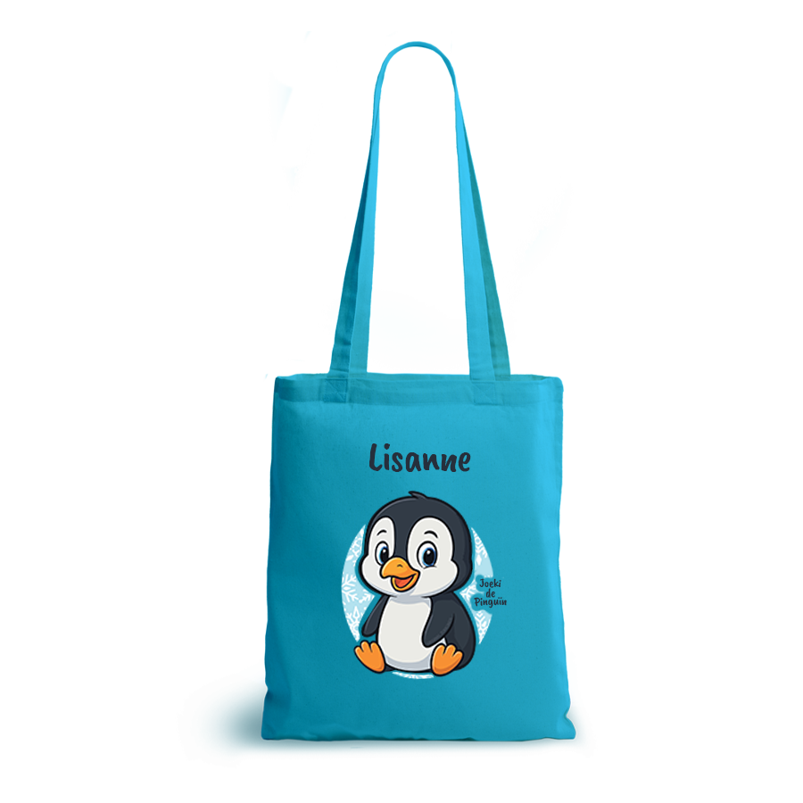 Joeki de Pinguin | tote bag | gepersonaliseerd met naam - Afbeelding 7