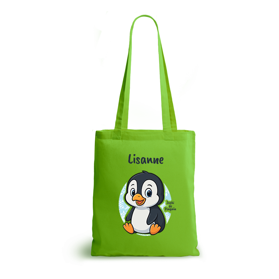Joeki de Pinguin | tote bag | gepersonaliseerd met naam - Afbeelding 9
