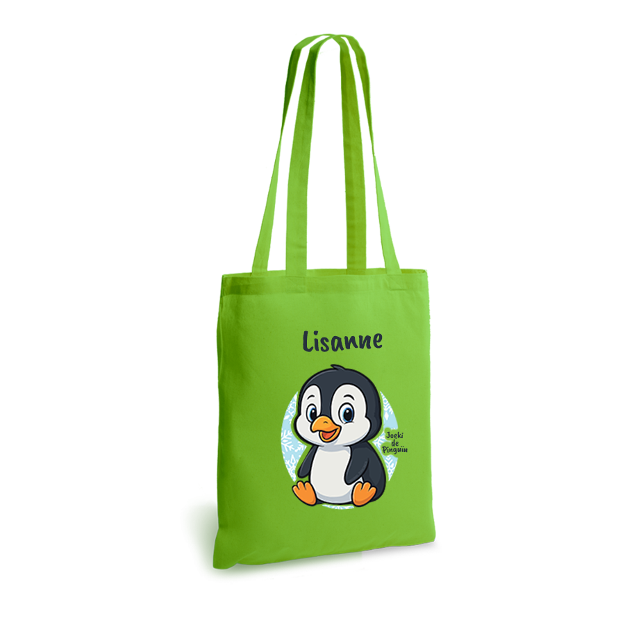 Joeki de Pinguin | tote bag | gepersonaliseerd met naam - Afbeelding 10