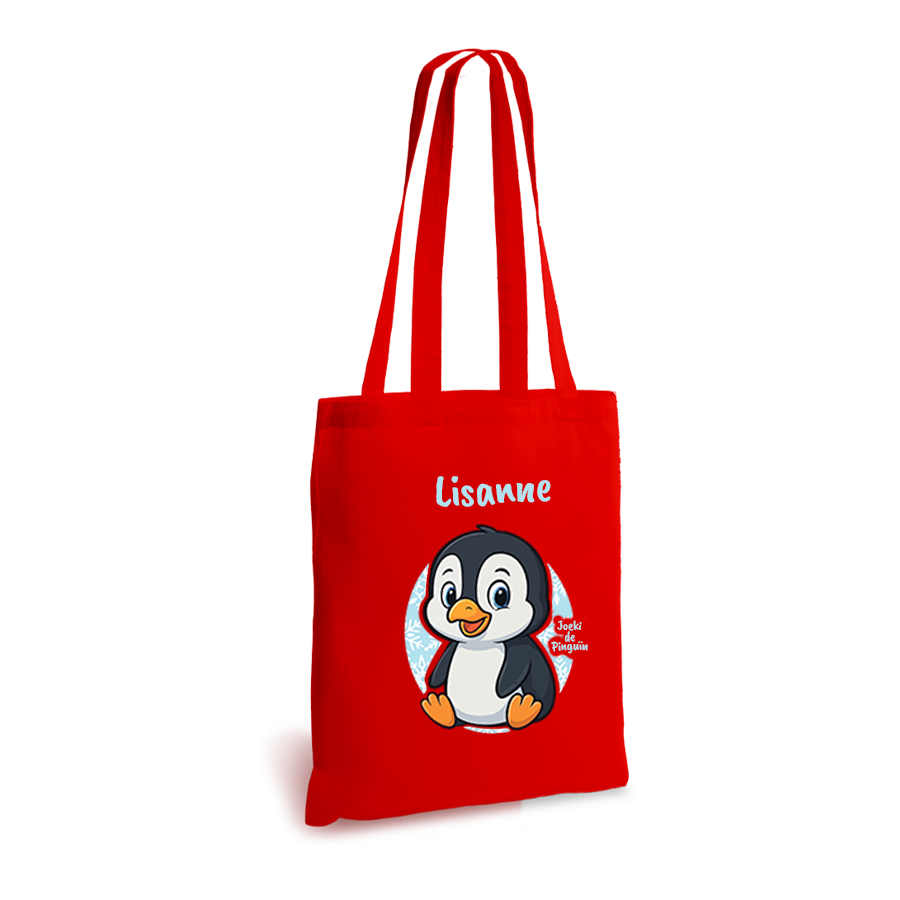 Joeki de Pinguin | tote bag | gepersonaliseerd met naam - Afbeelding 14