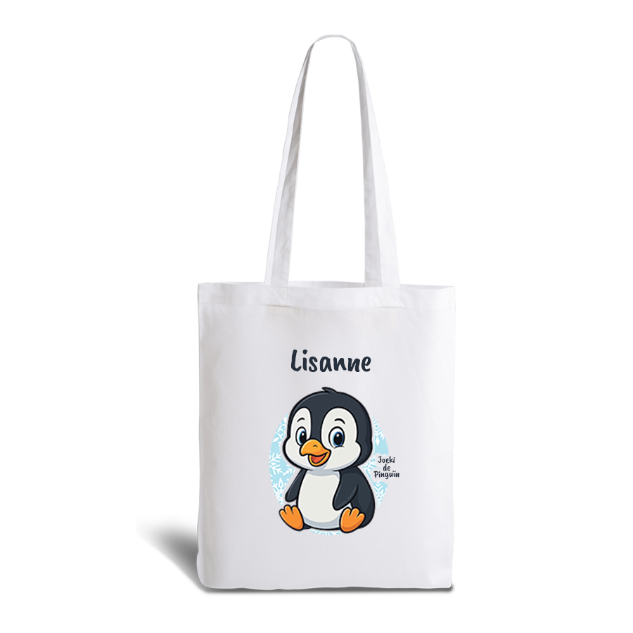 Joeki de Pinguin | tote bag | gepersonaliseerd met naam - Afbeelding 17