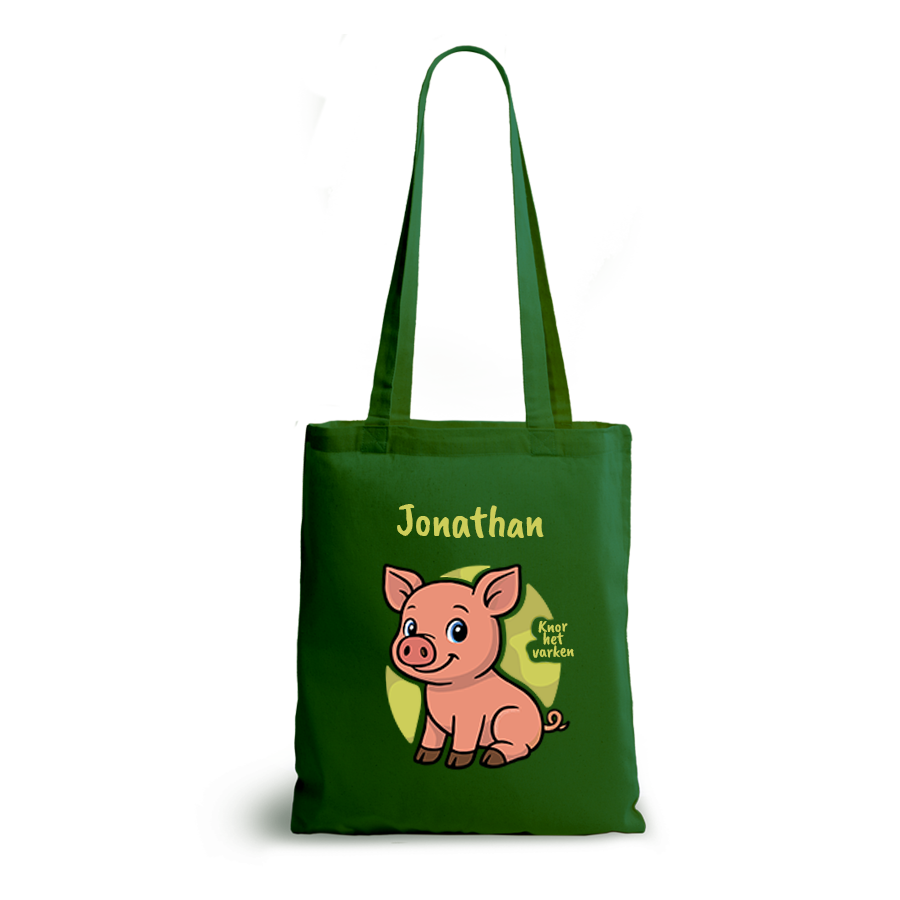 Knor het Varken | tote bag | gepersonaliseerd met naam - Afbeelding 16