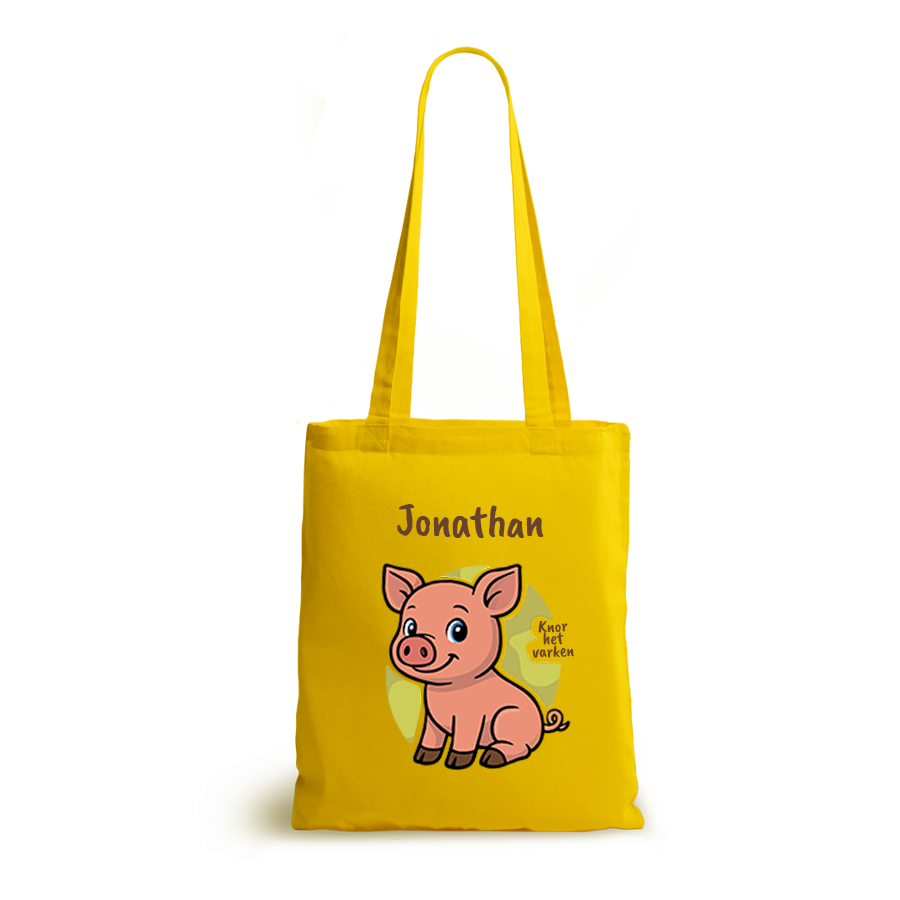 Knor het Varken | tote bag | gepersonaliseerd met naam - Afbeelding 18
