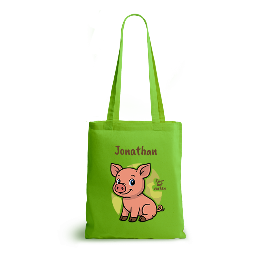 Knor het Varken | tote bag | gepersonaliseerd met naam - Afbeelding 5