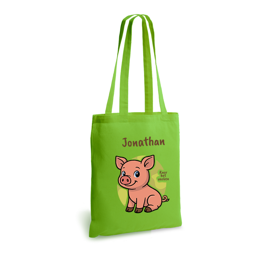 Knor het Varken | tote bag | gepersonaliseerd met naam - Afbeelding 6