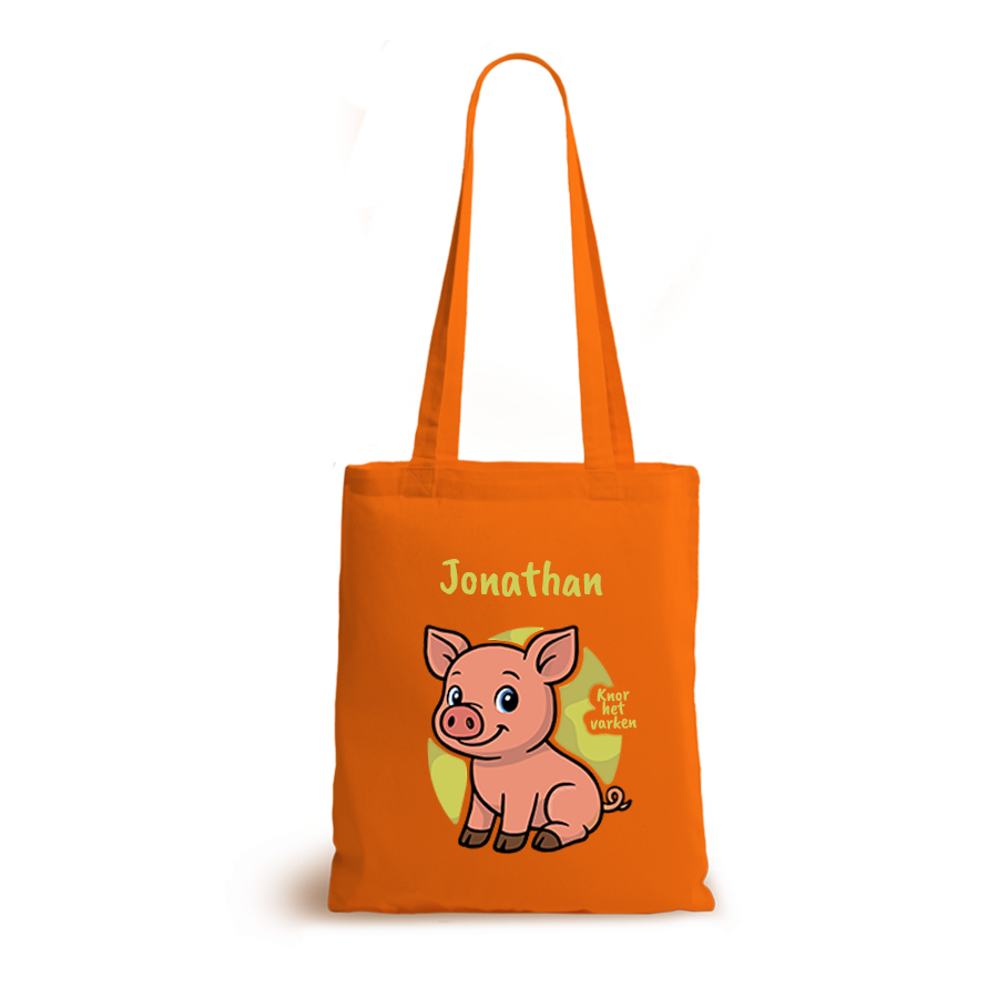 Knor het Varken | tote bag | gepersonaliseerd met naam - Afbeelding 7