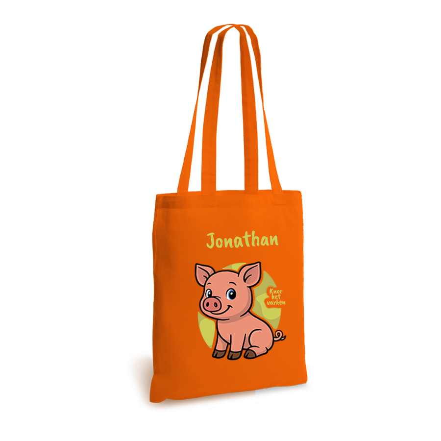 Knor het Varken | tote bag | gepersonaliseerd met naam - Afbeelding 8