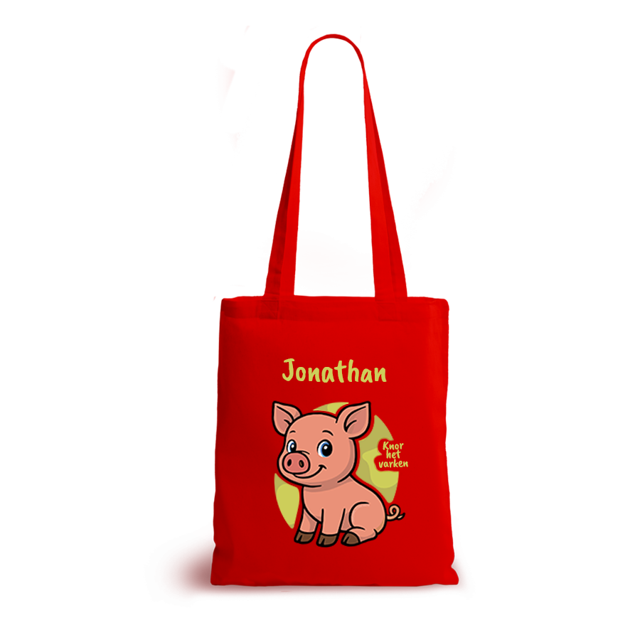 Knor het Varken | tote bag | gepersonaliseerd met naam - Afbeelding 9
