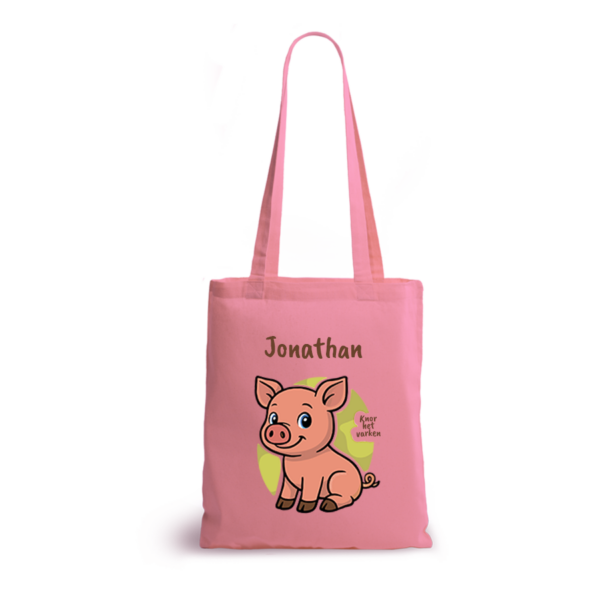Knor het Varken | tote bag | gepersonaliseerd met naam