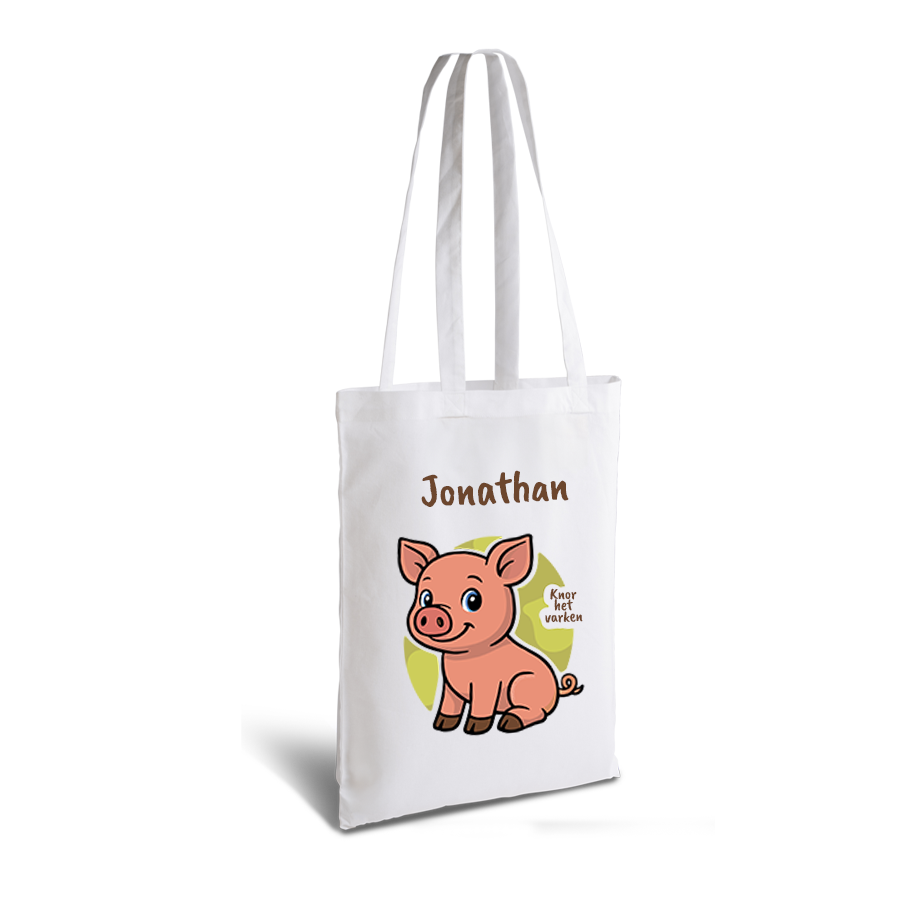 Knor het Varken | tote bag | gepersonaliseerd met naam - Afbeelding 13