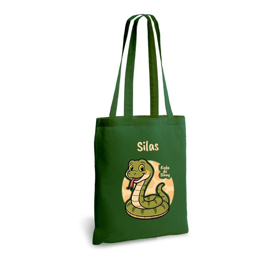 Koda de Slang | tote bag | gepersonaliseerd met naam - Afbeelding 4