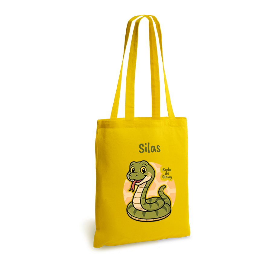Koda de Slang | tote bag | gepersonaliseerd met naam - Afbeelding 6