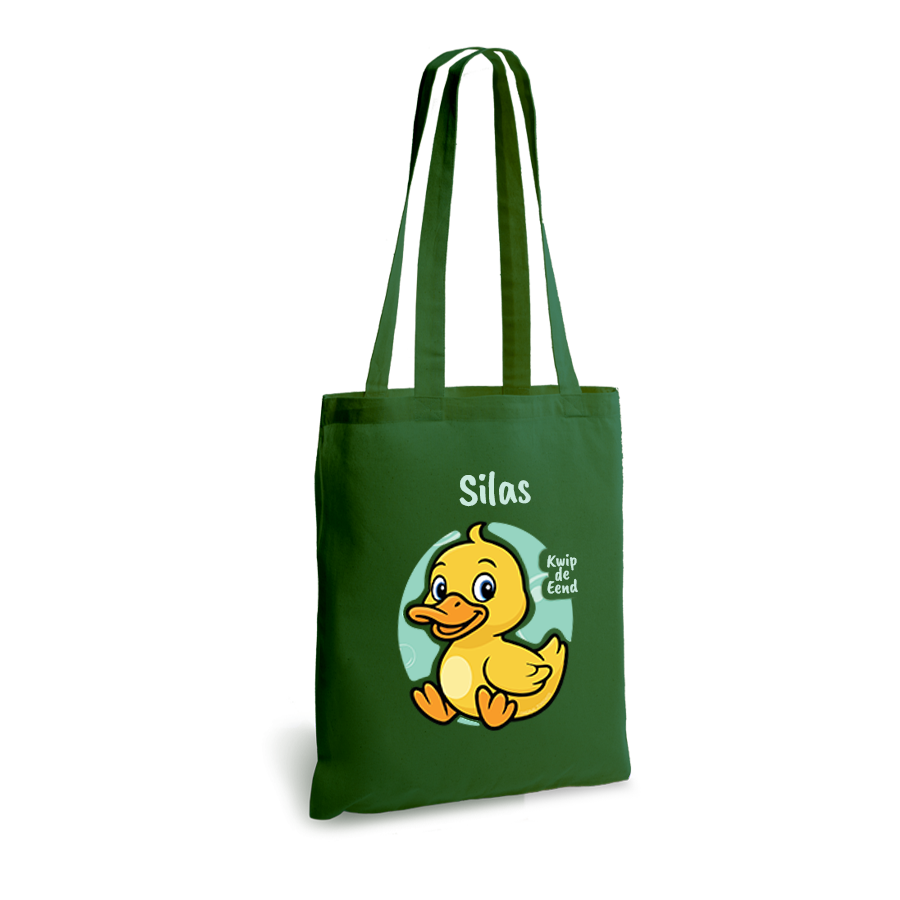 Kwip de Eend | tote bag | gepersonaliseerd met naam - Afbeelding 5
