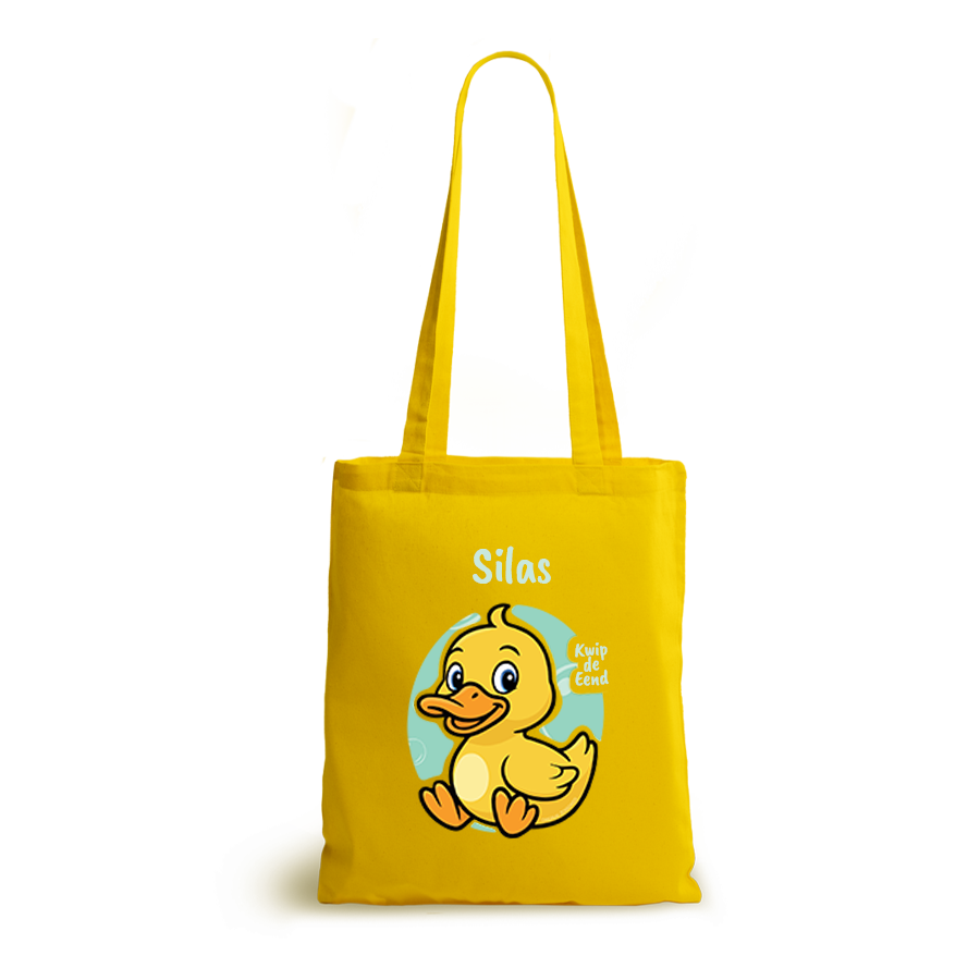 Kwip de Eend | tote bag | gepersonaliseerd met naam - Afbeelding 6