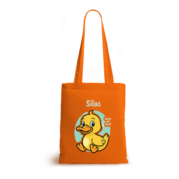 Kwip de Eend | tote bag | gepersonaliseerd met naam