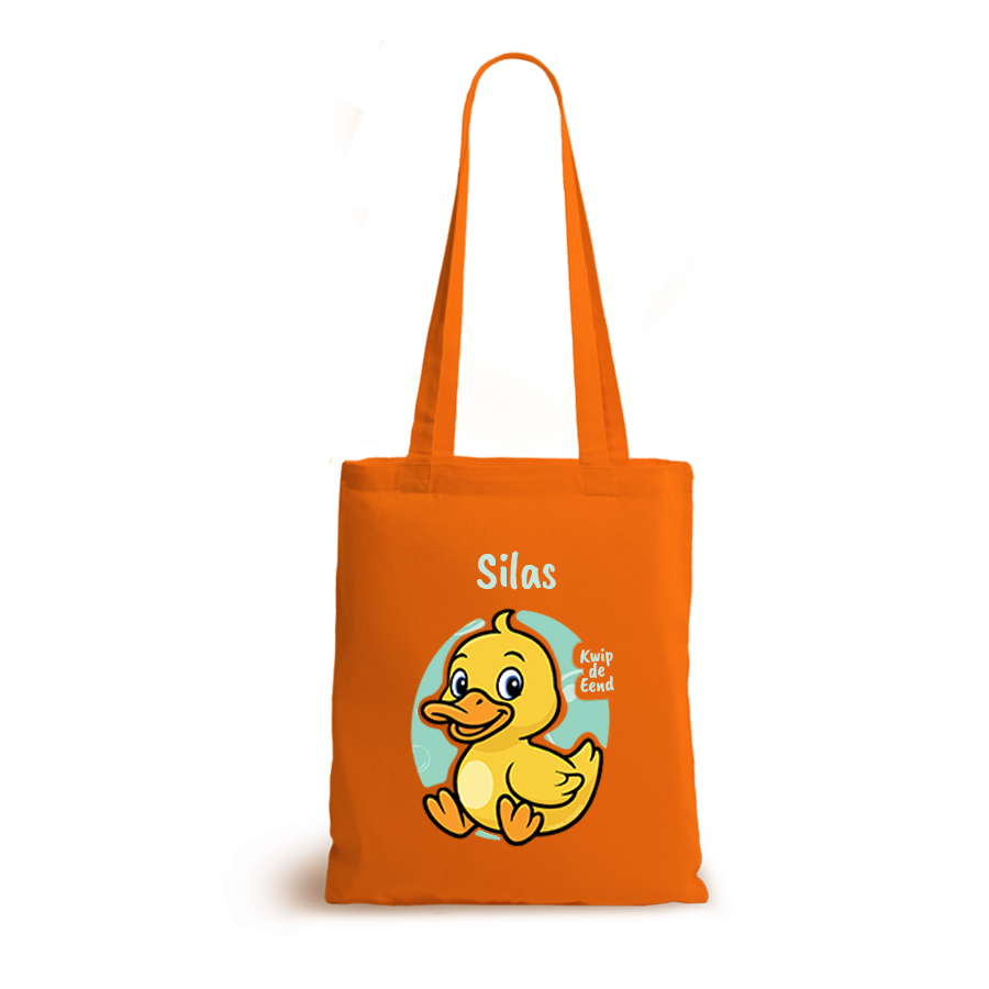 Kwip de Eend | tote bag | gepersonaliseerd met naam