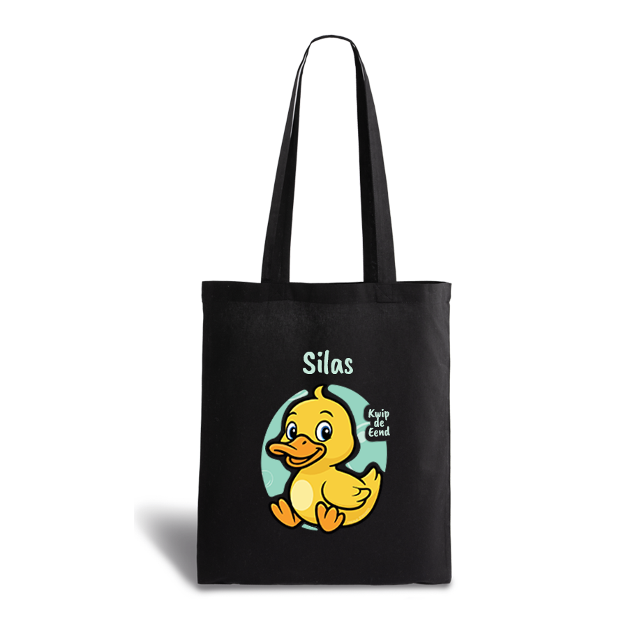 Kwip de Eend | tote bag | gepersonaliseerd met naam - Afbeelding 2