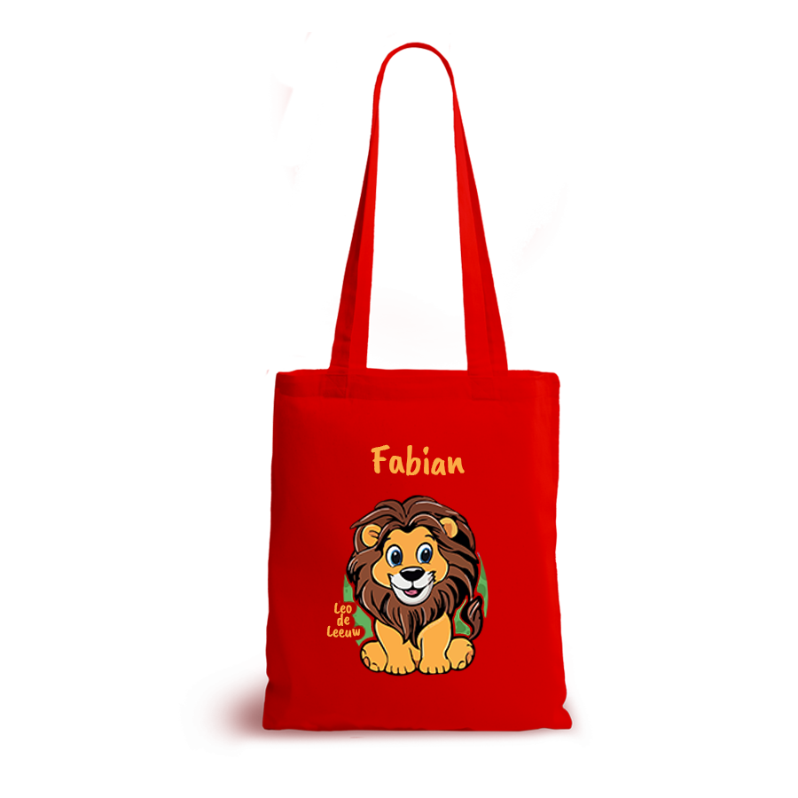 Leo de Leeuw | tote bag | gepersonaliseerd met naam