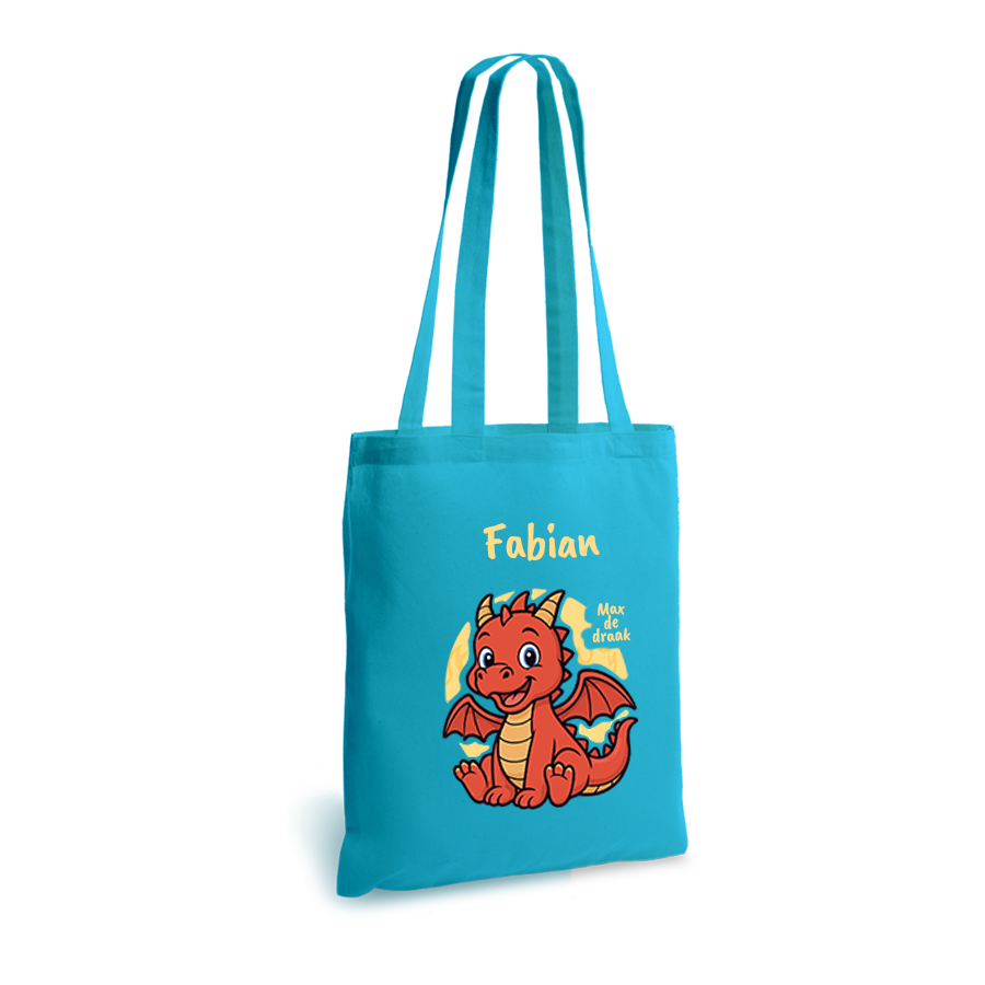 Max de Draak | tote bag | gepersonaliseerd met naam - Afbeelding 6