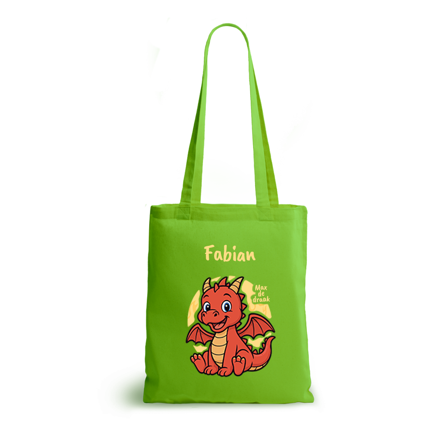 Max de Draak | tote bag | gepersonaliseerd met naam - Afbeelding 7