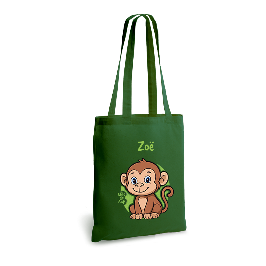 Milo de Aap | tote bag | gepersonaliseerd met naam - Afbeelding 18