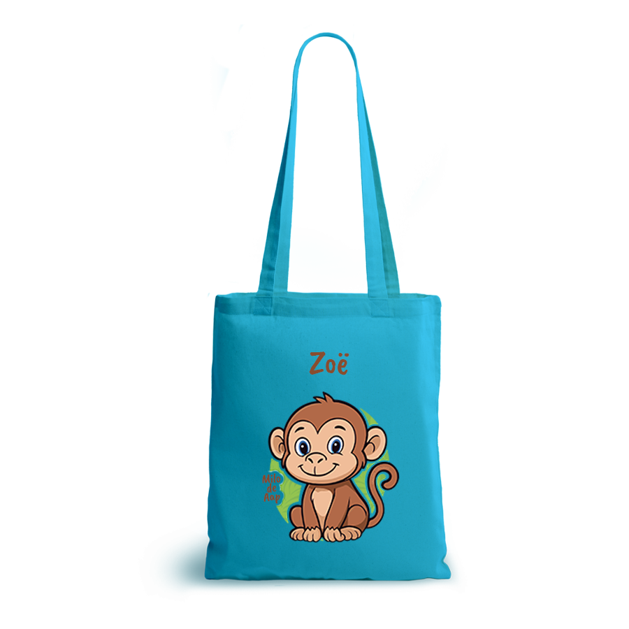 Milo de Aap | tote bag | gepersonaliseerd met naam - Afbeelding 5