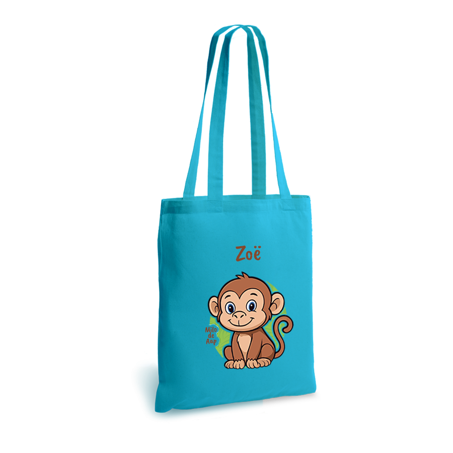 Milo de Aap | tote bag | gepersonaliseerd met naam - Afbeelding 6