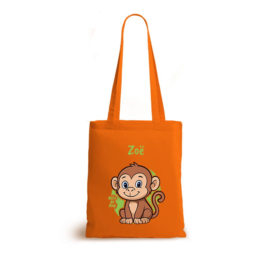 Milo de Aap | tote bag | gepersonaliseerd met naam - Afbeelding 10