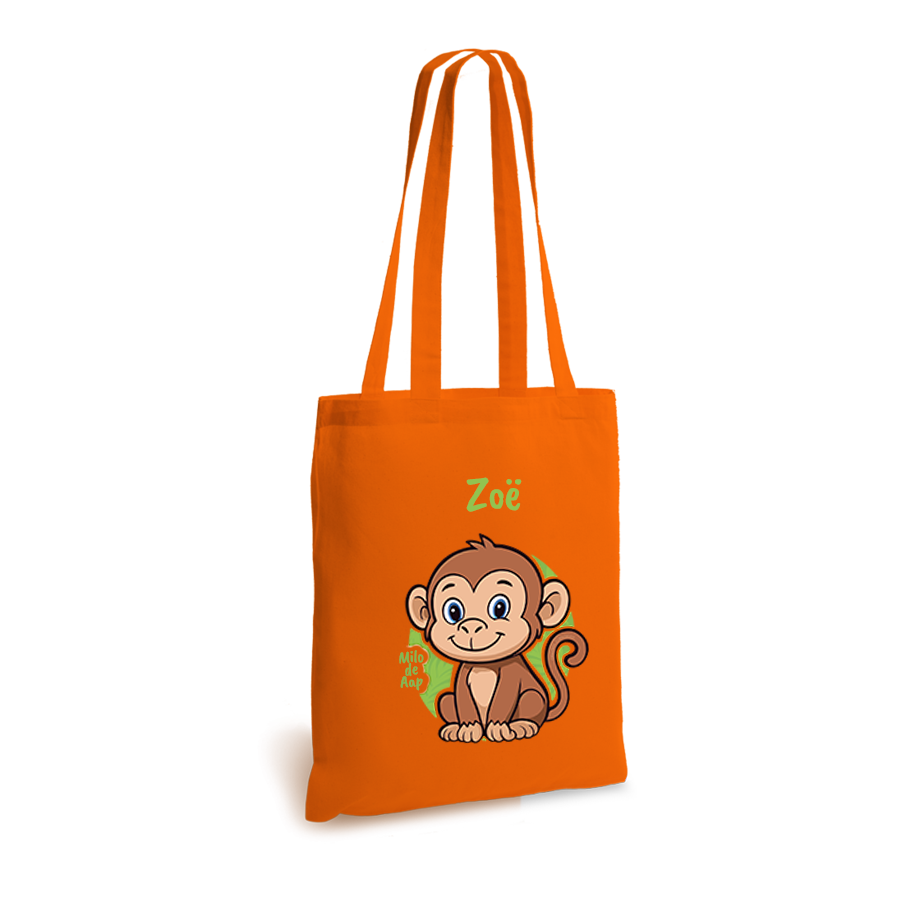 Milo de Aap | tote bag | gepersonaliseerd met naam - Afbeelding 11