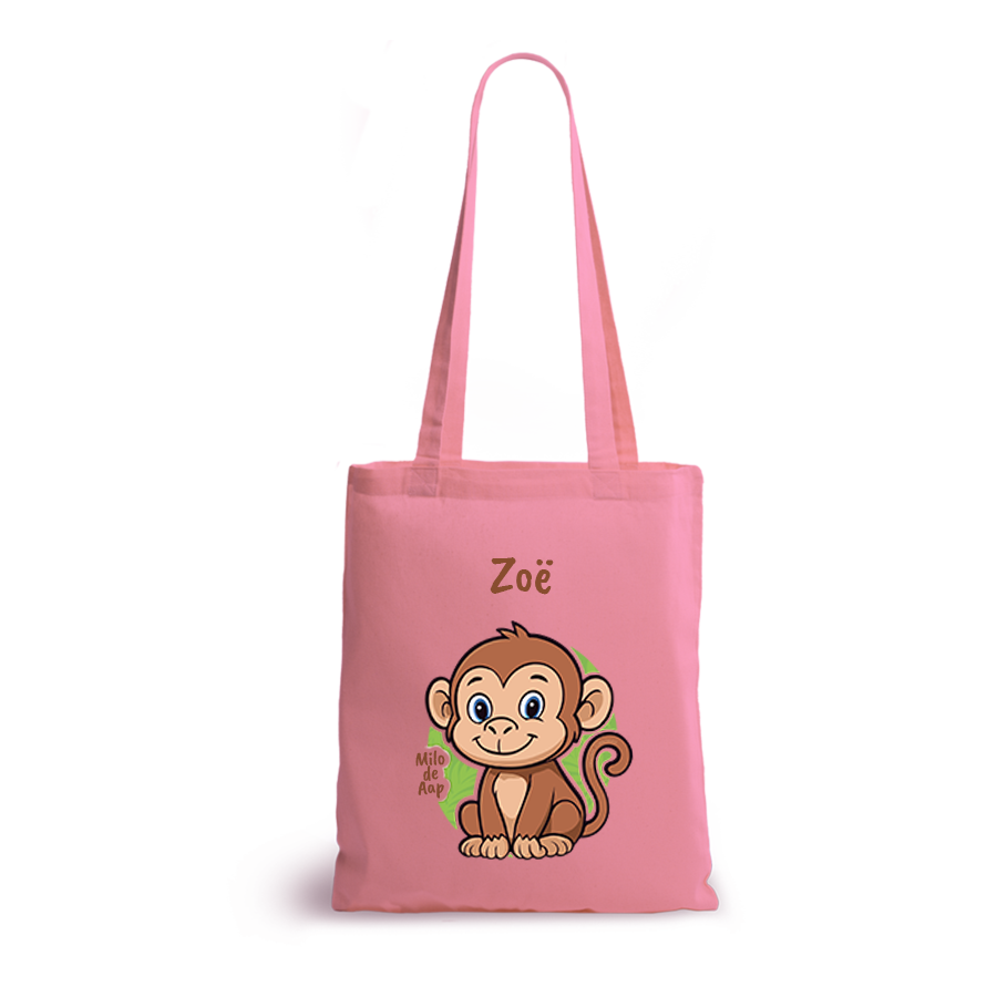 Milo de Aap | tote bag | gepersonaliseerd met naam - Afbeelding 14