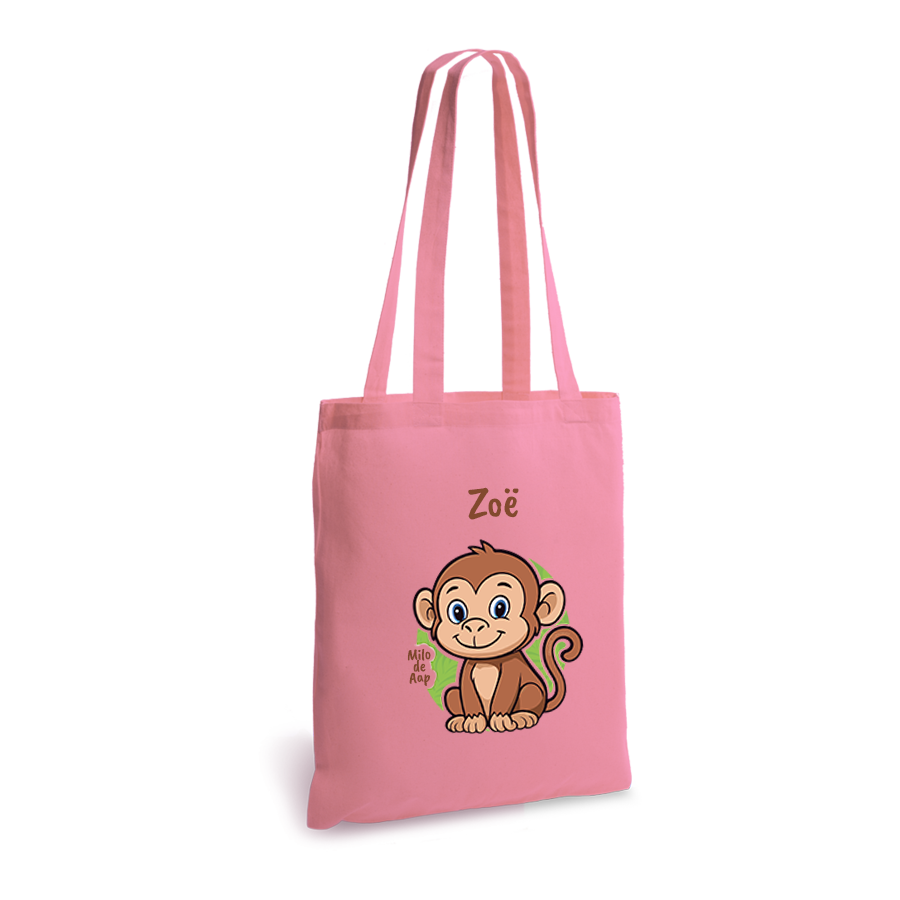 Milo de Aap | tote bag | gepersonaliseerd met naam - Afbeelding 15