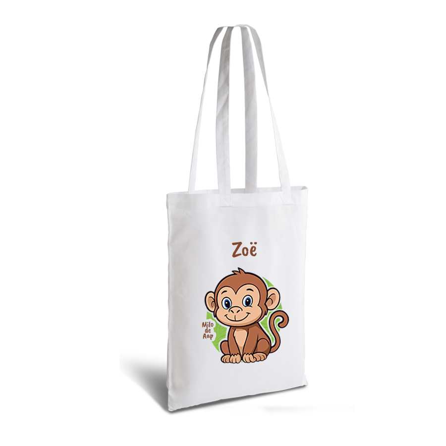 Milo de Aap | tote bag | gepersonaliseerd met naam - Afbeelding 16