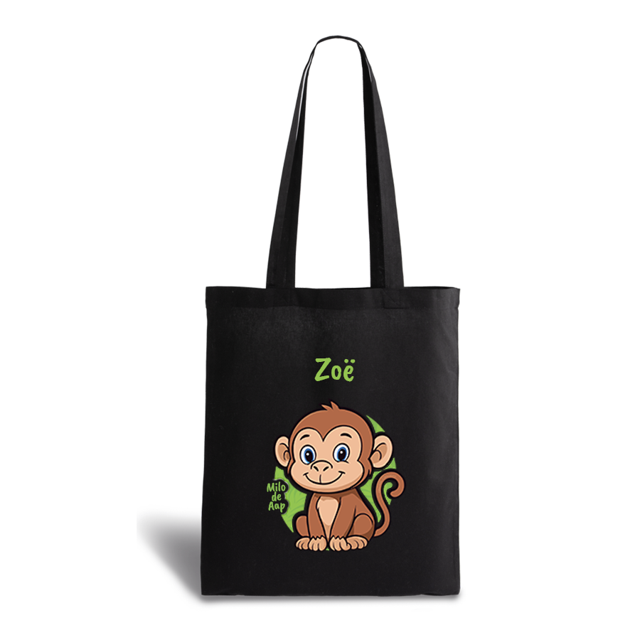 Milo de Aap | tote bag | gepersonaliseerd met naam - Afbeelding 17