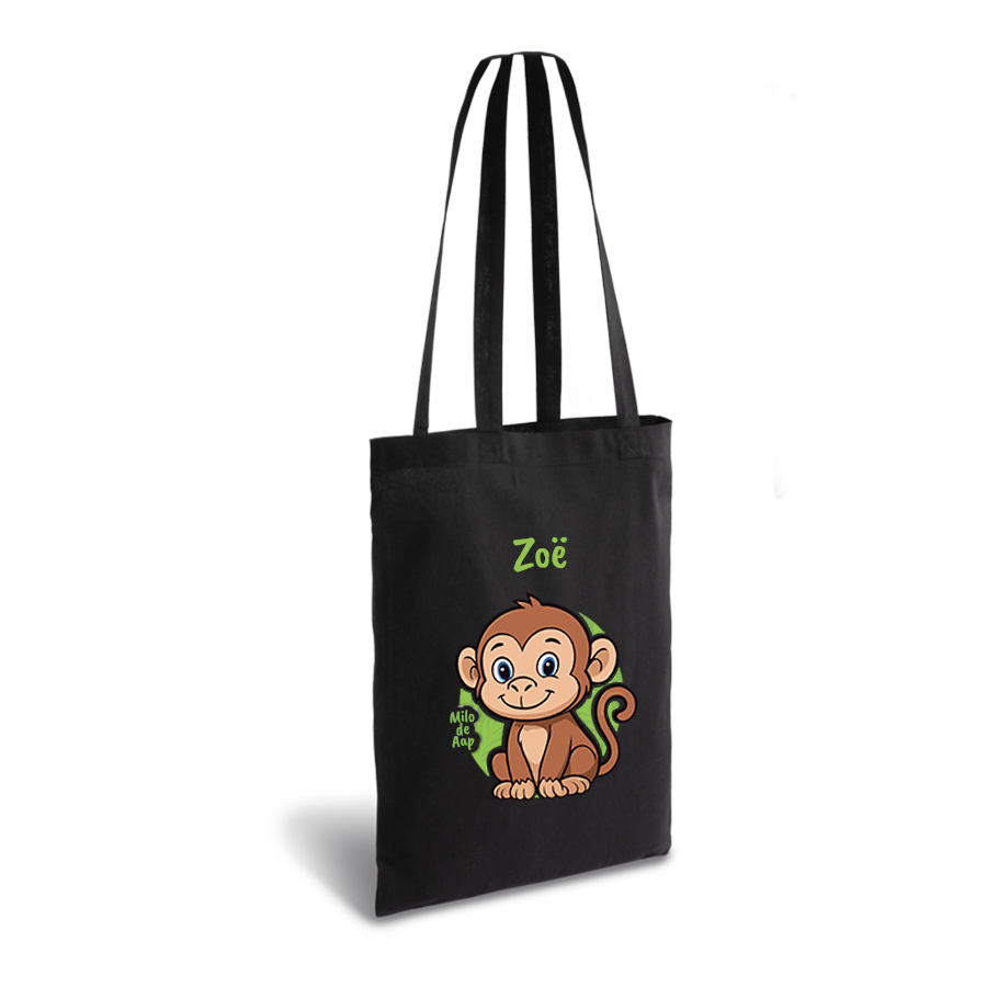 Milo de Aap | tote bag | gepersonaliseerd met naam - Afbeelding 9