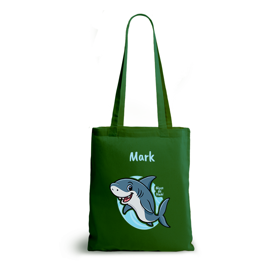 Moos de Haai | tote bag | gepersonaliseerd met naam - Afbeelding 4