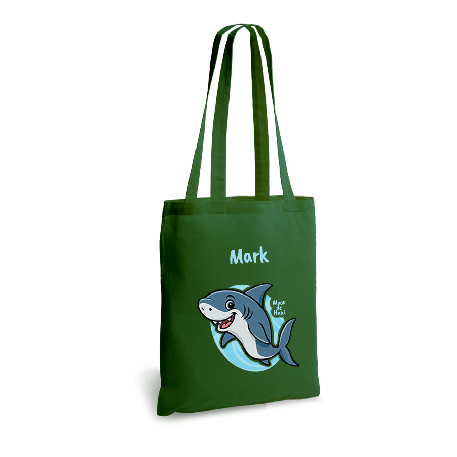 Moos de Haai | tote bag | gepersonaliseerd met naam - Afbeelding 5
