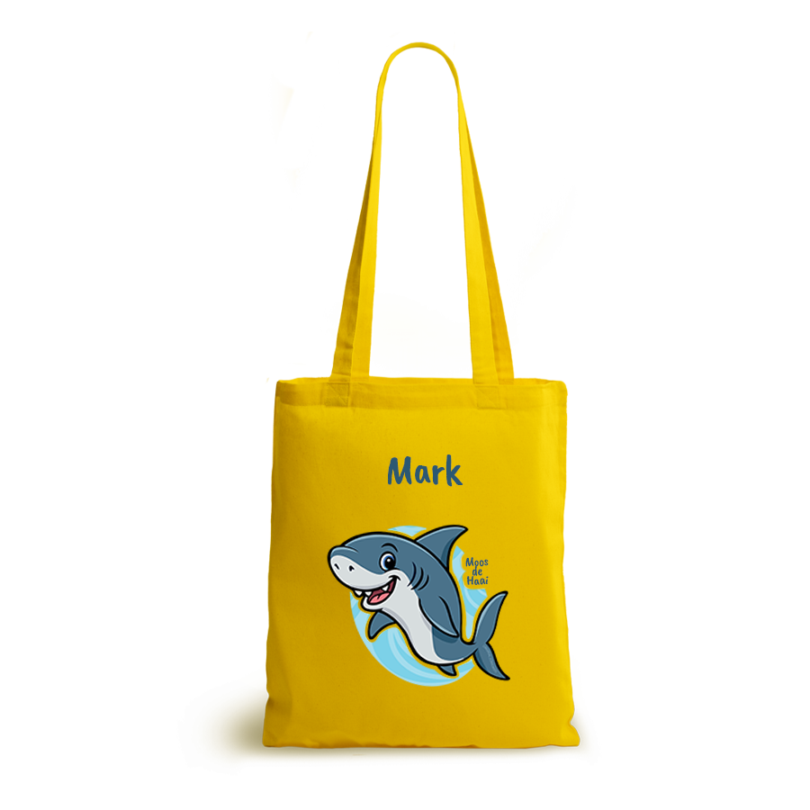 Moos de Haai | tote bag | gepersonaliseerd met naam - Afbeelding 6