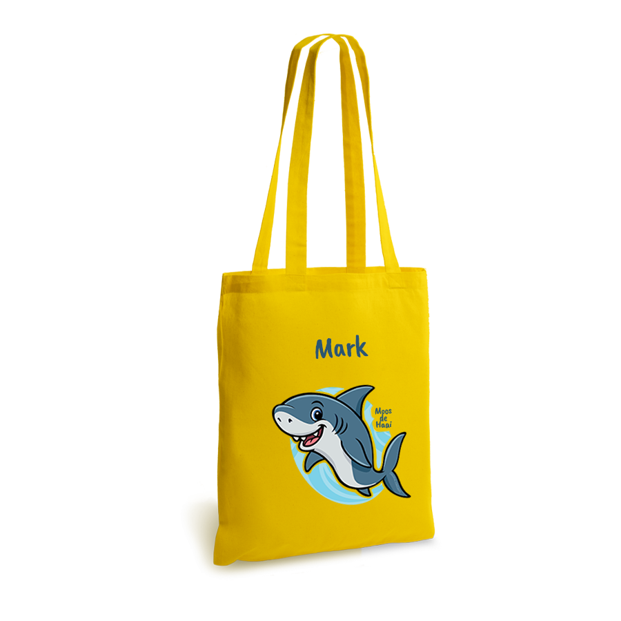 Moos de Haai | tote bag | gepersonaliseerd met naam - Afbeelding 7