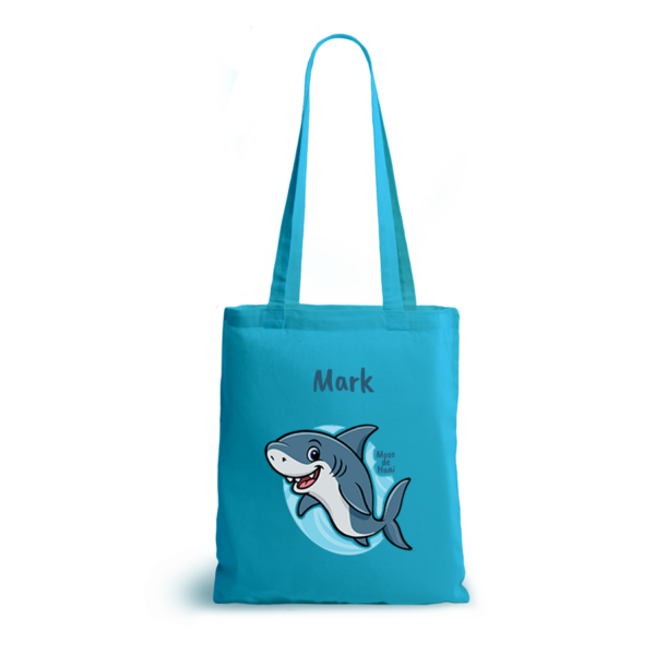 Moos de Haai | tote bag | gepersonaliseerd met naam