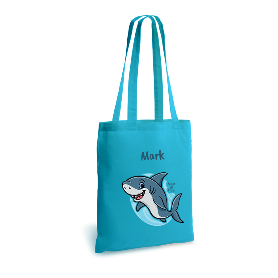 Moos de Haai | tote bag | gepersonaliseerd met naam - Afbeelding 8