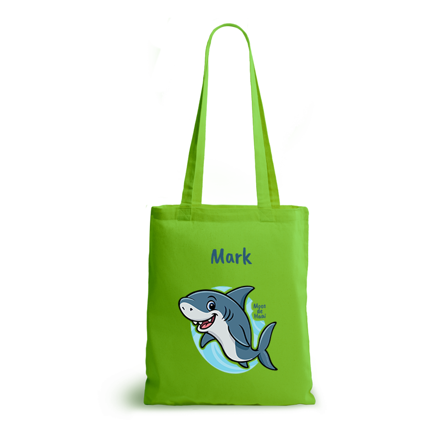 Moos de Haai | tote bag | gepersonaliseerd met naam - Afbeelding 9