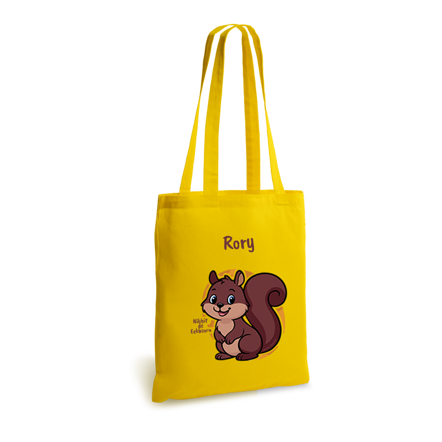 Nibbit de Eekhoorn | tote bag | gepersonaliseerd met naam - Afbeelding 10