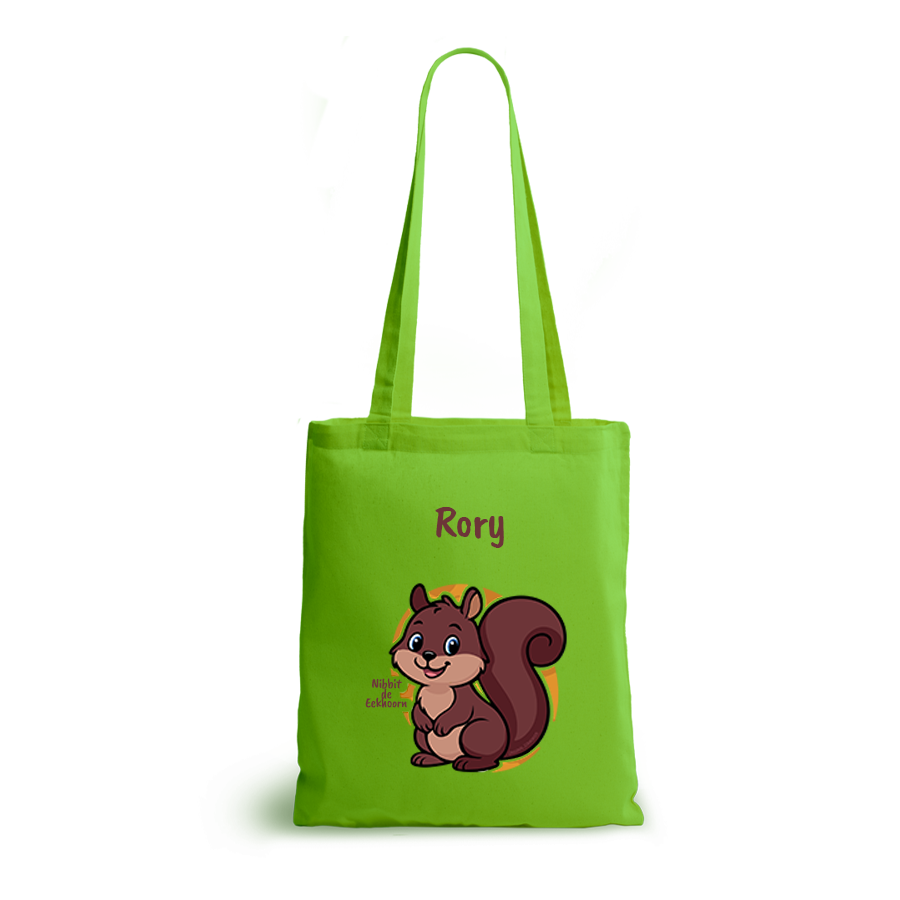 Nibbit de Eekhoorn | tote bag | gepersonaliseerd met naam - Afbeelding 13